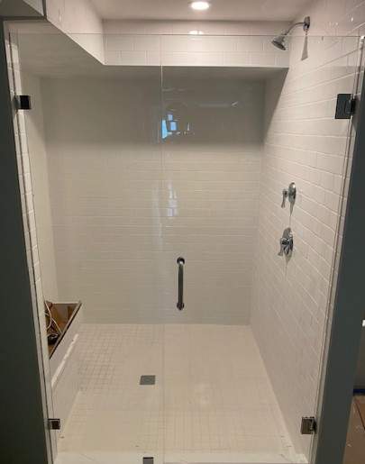 Shower Enclosure with subway tile